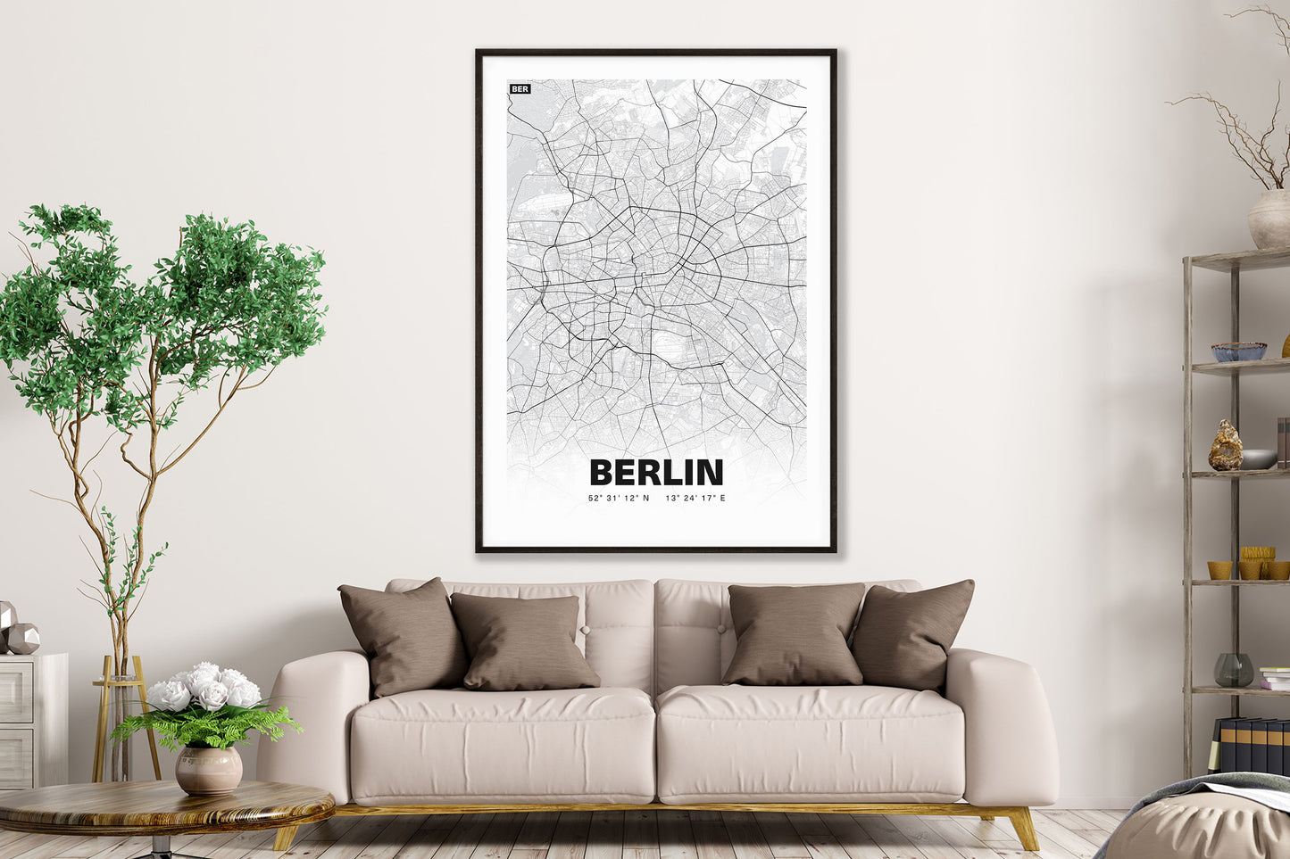 Premium Stadtplan Poster - Berlin