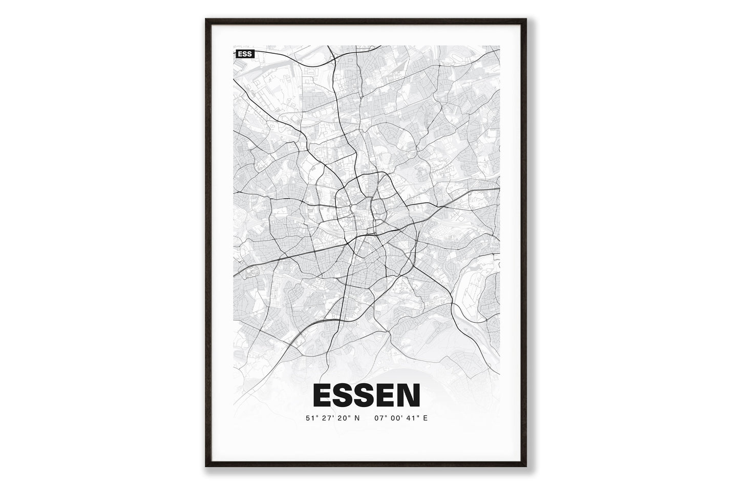 Premium Stadtplan Poster - Essen