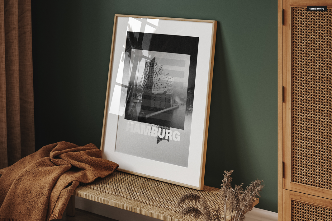 Premium Poster Hamburg - Cherry Blossoms