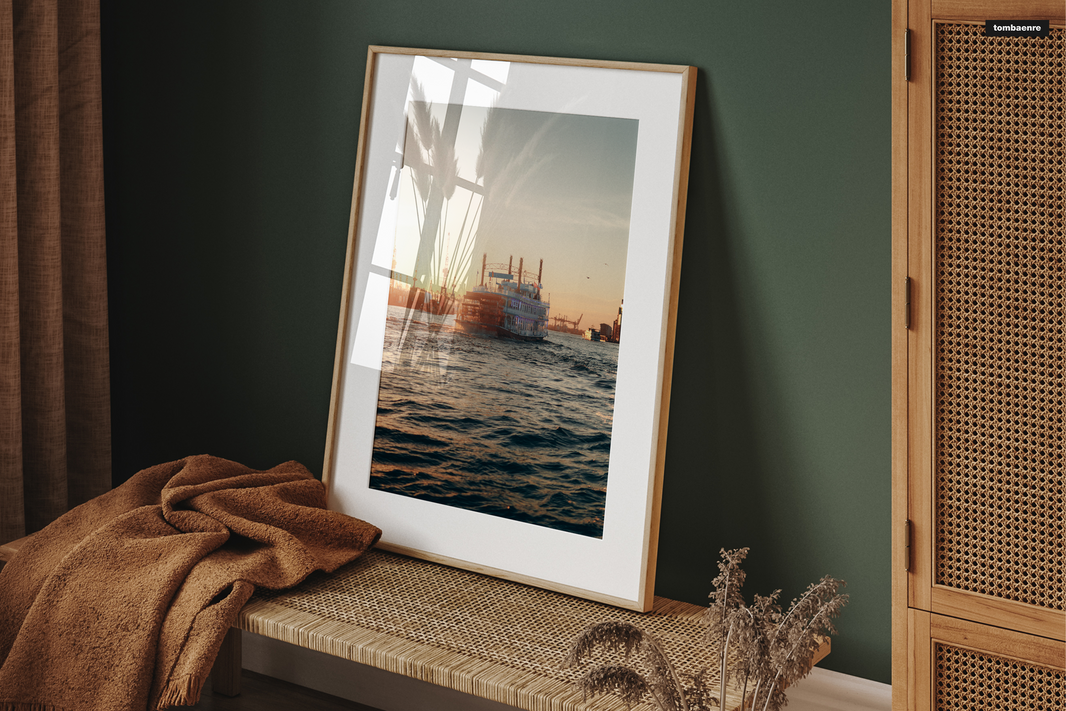 Premium Poster Hamburg - Spring on the Alster