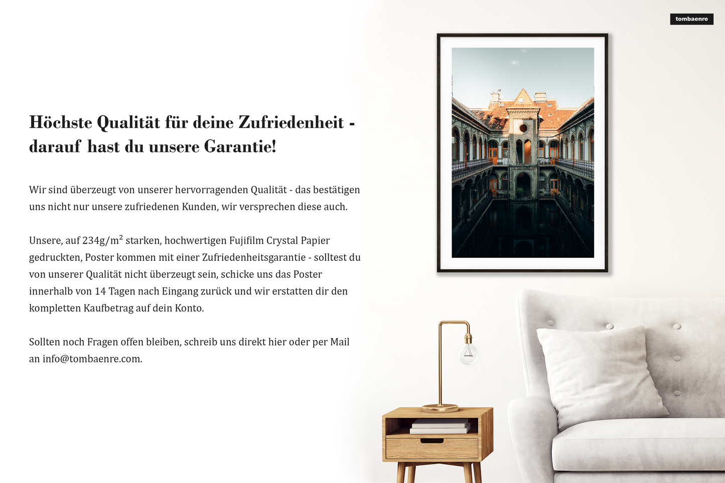 Premium Poster Budapest - Budapester Innenhöfe