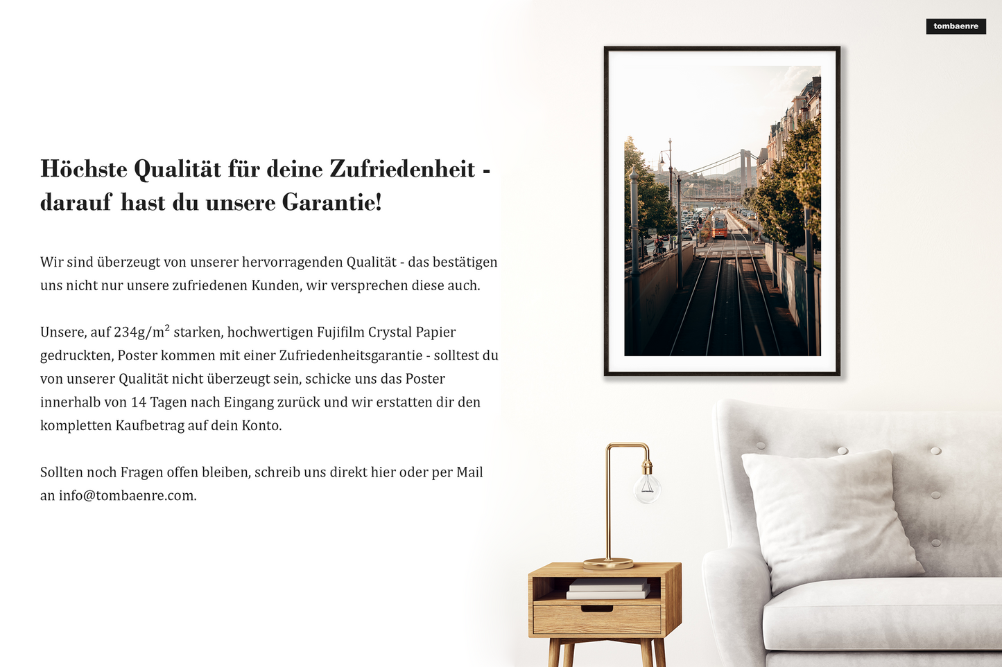 Premium Poster Budapest - Straßen von Budapest