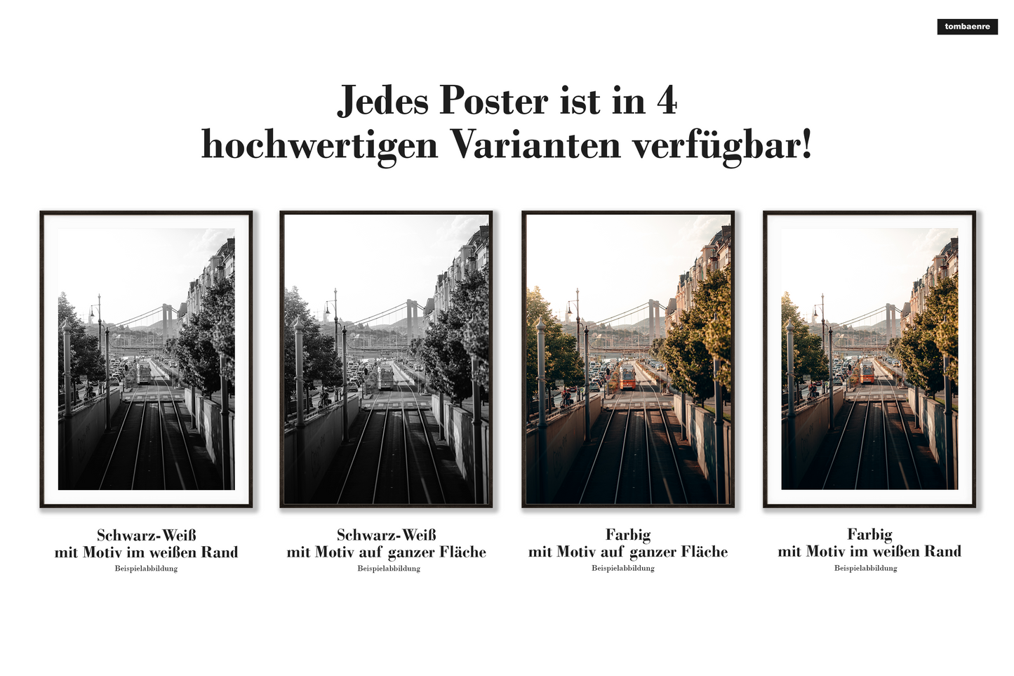 Premium Poster Budapest - Straßen von Budapest