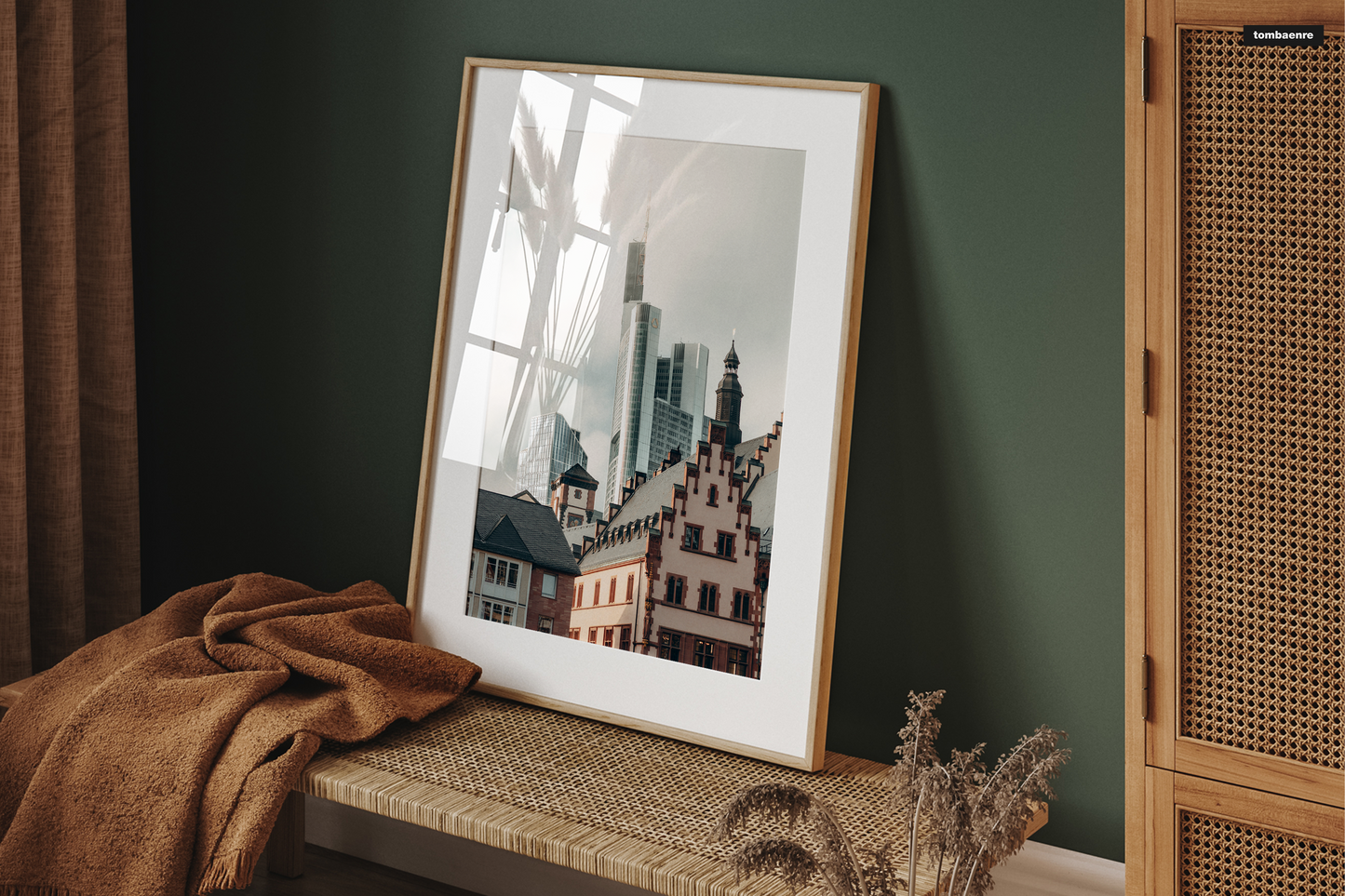 Premium Poster Frankfurt - Altstadt und Skyline