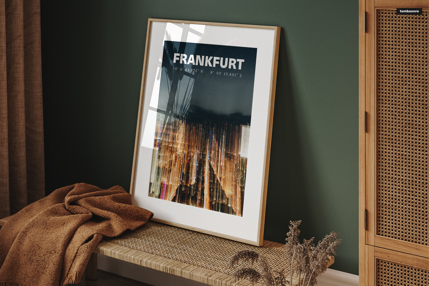 Premium Poster Frankfurt - Frankfurt's Lights