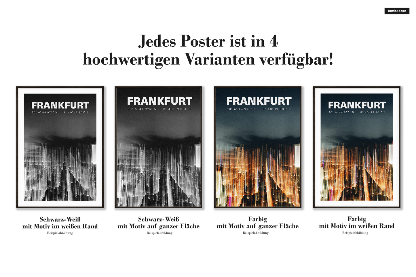 Premium Poster Frankfurt - Frankfurt's Lights