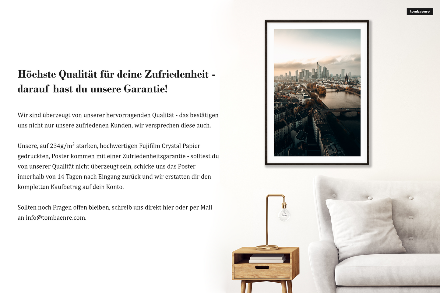 Premium Poster Frankfurt - Frankfurt Skyline