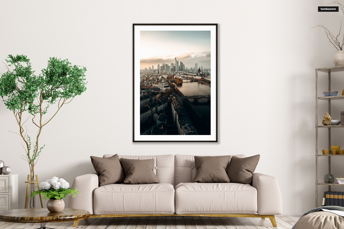 Premium Poster Frankfurt - Frankfurt Skyline