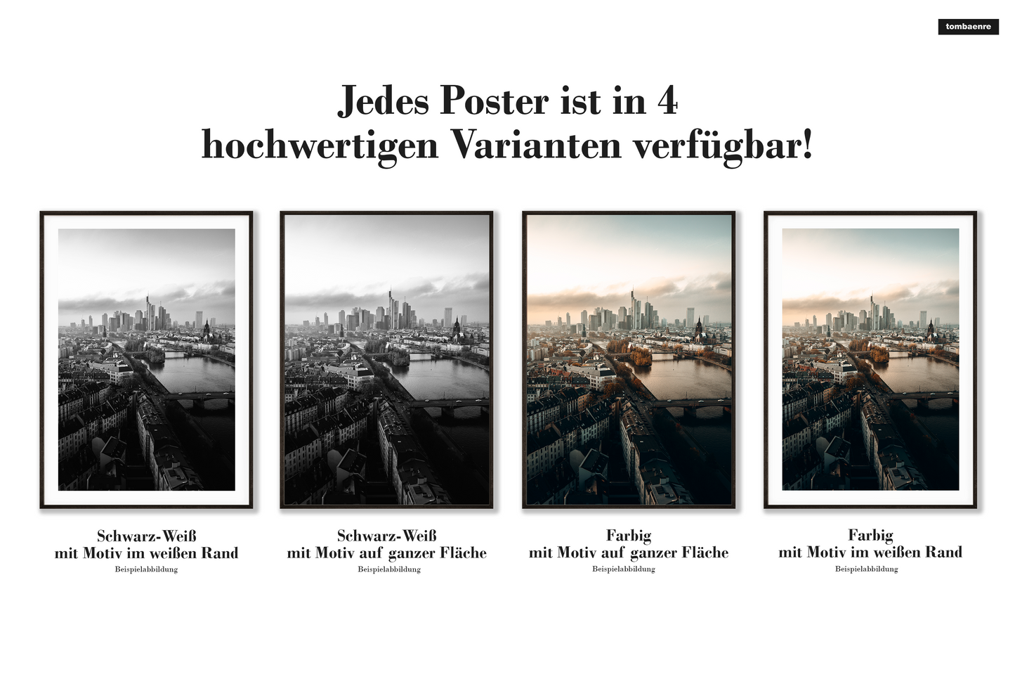 Premium Poster Frankfurt - Frankfurt Skyline