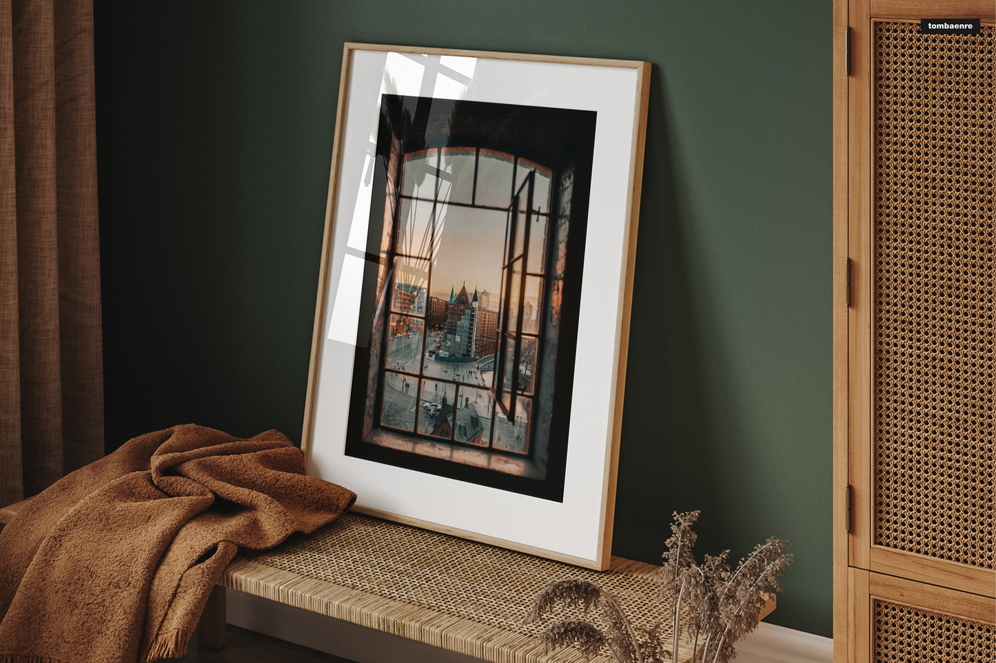 Premium Poster Hamburg - Ausblick auf die Speicherstadt
