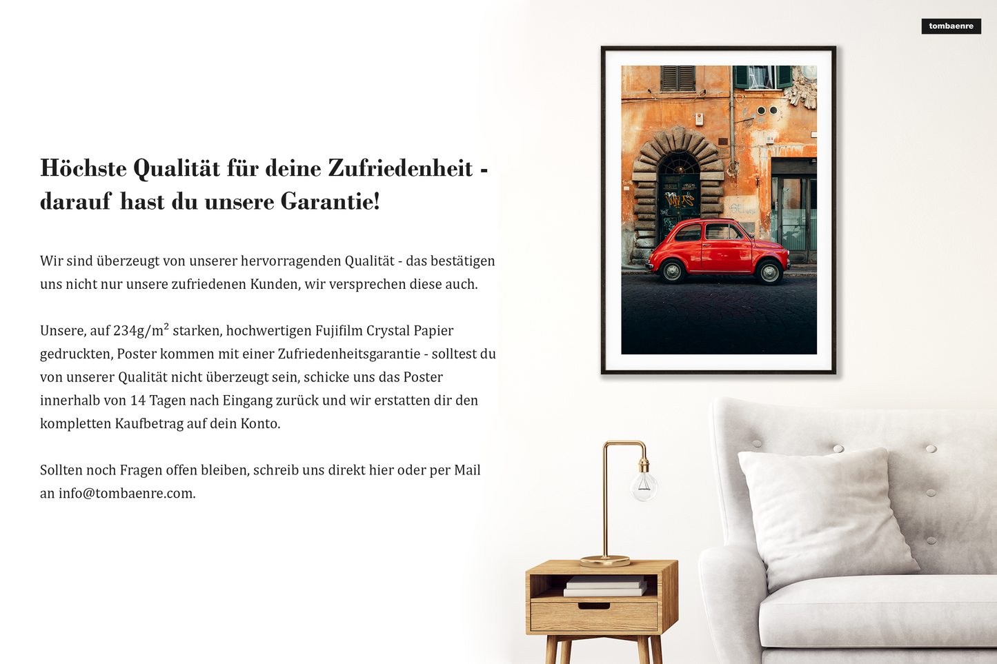 Premium Poster Italien - Fiat 500