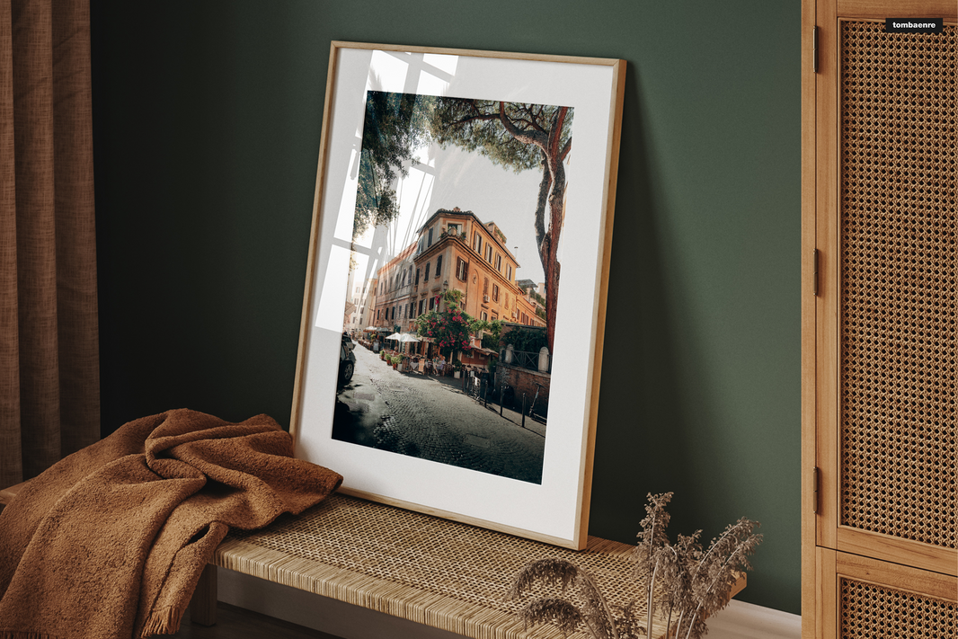 Premium Poster Italien - Gassen von Rom