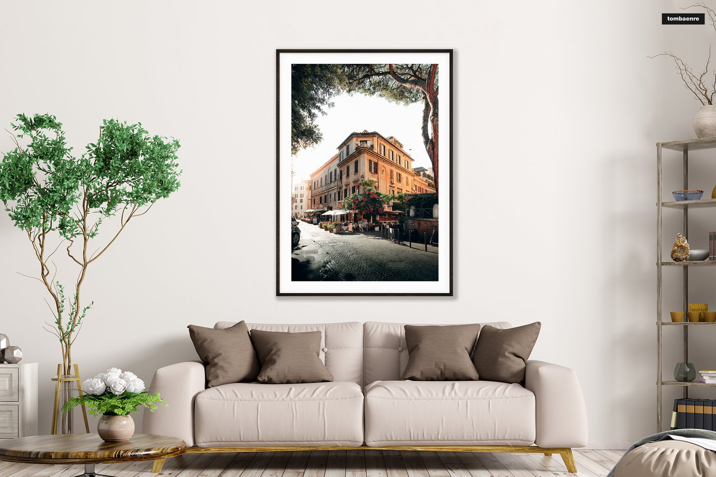 Premium Poster Italien - Gassen von Rom