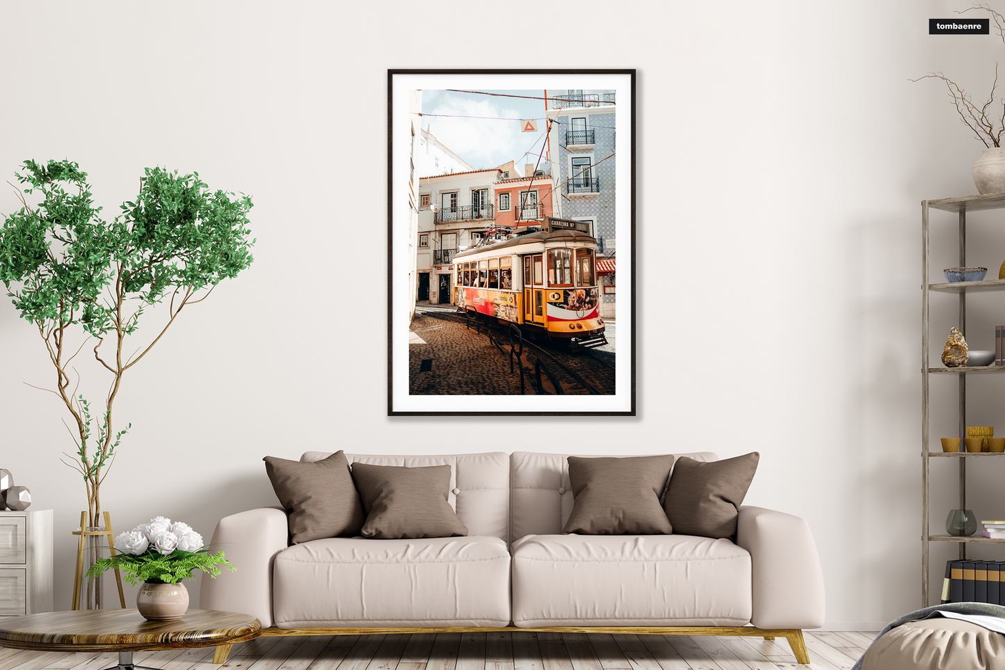 Premium Poster Portugal - Gassen von Lissabon