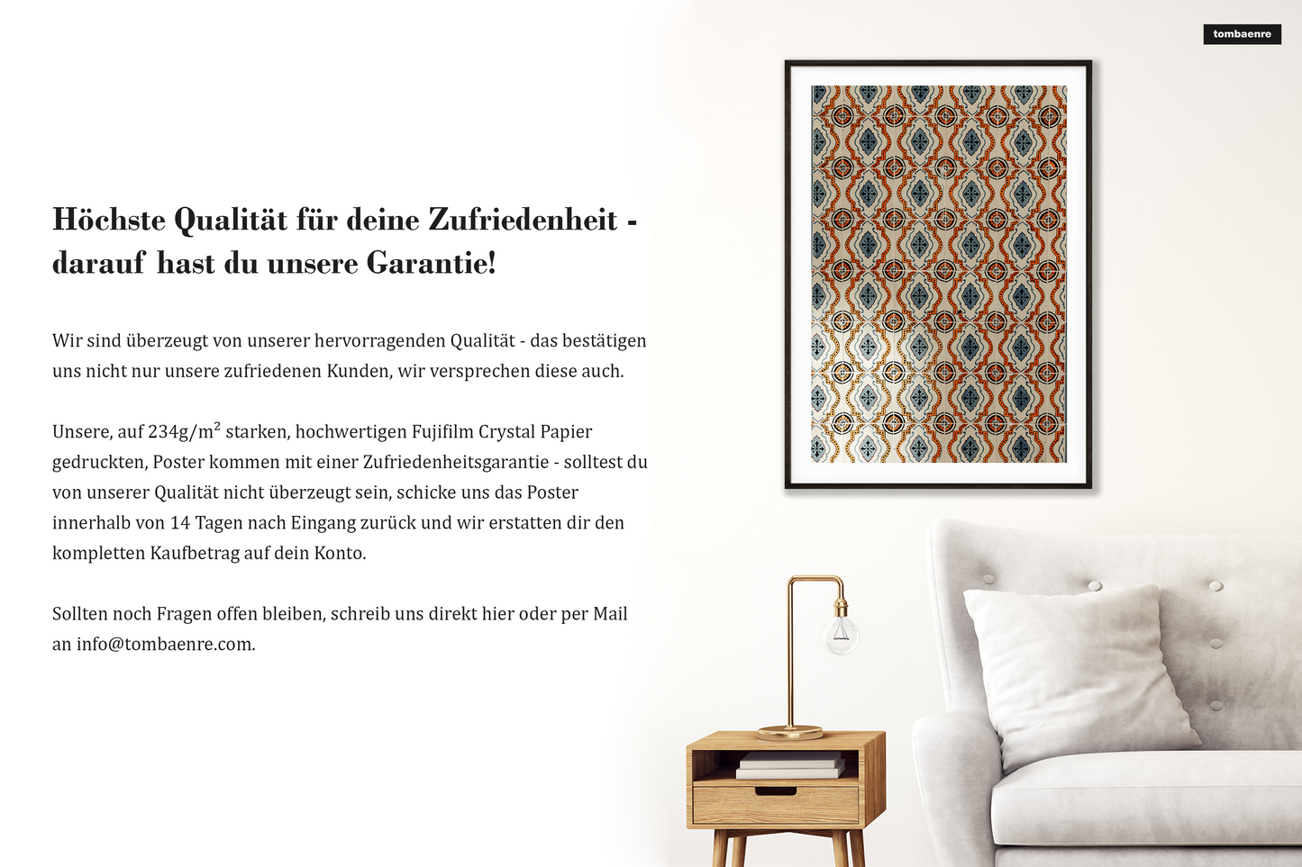 Premium Poster Portugal - Portugiesische Fliesen