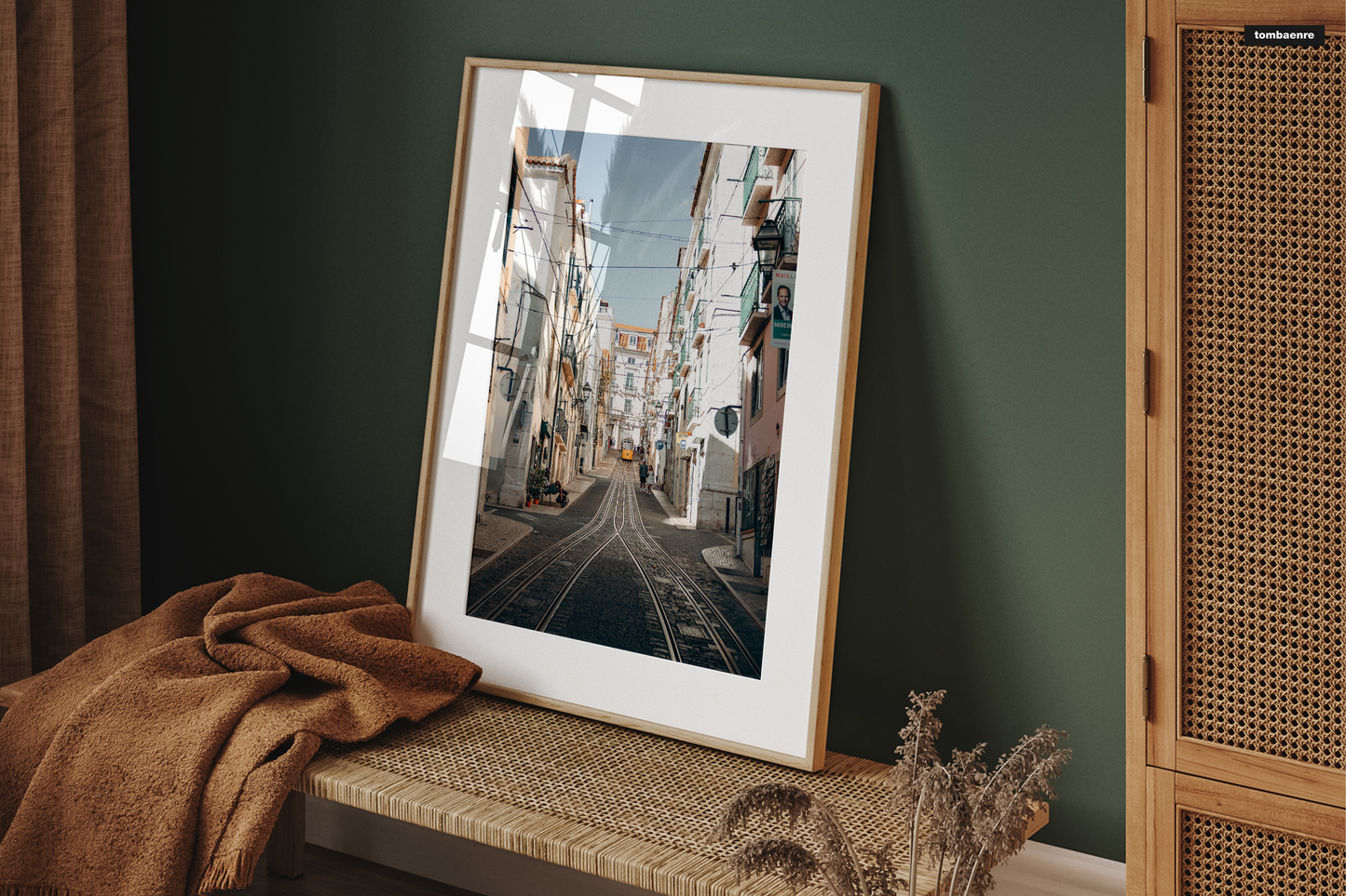 Premium Poster Portugal - Straßen von Lissabon