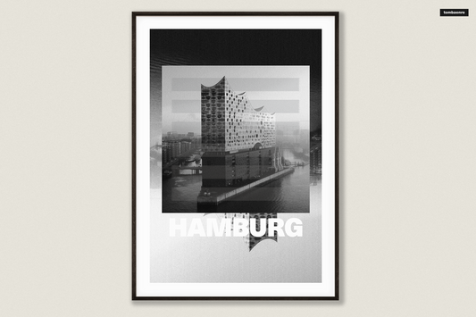 Premium Poster Hamburg - Cherry Blossoms