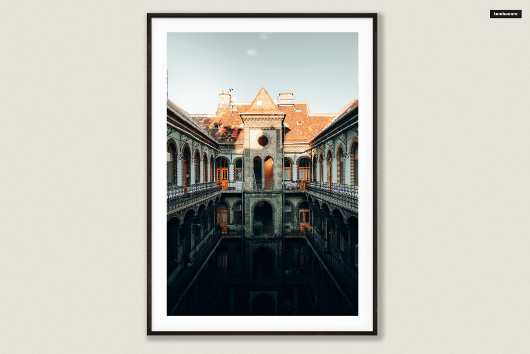 Premium Poster Budapest - Budapester Innenhöfe