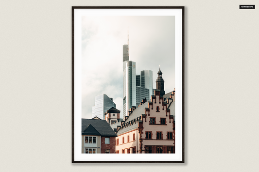 Premium Poster Frankfurt - Old Town and Skyline