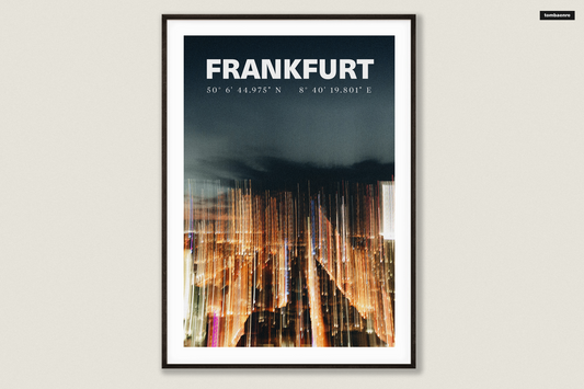 Premium Poster Frankfurt - Frankfurt's Lights