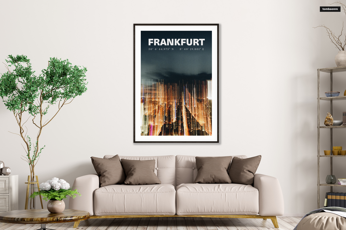 Premium Poster Frankfurt - Frankfurt's Lights