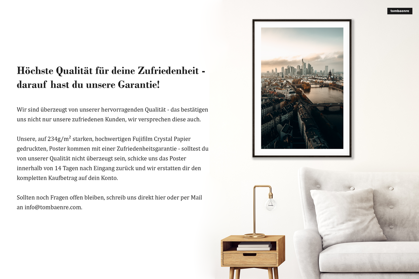 Premium Poster Frankfurt - Frankfurter Skyline