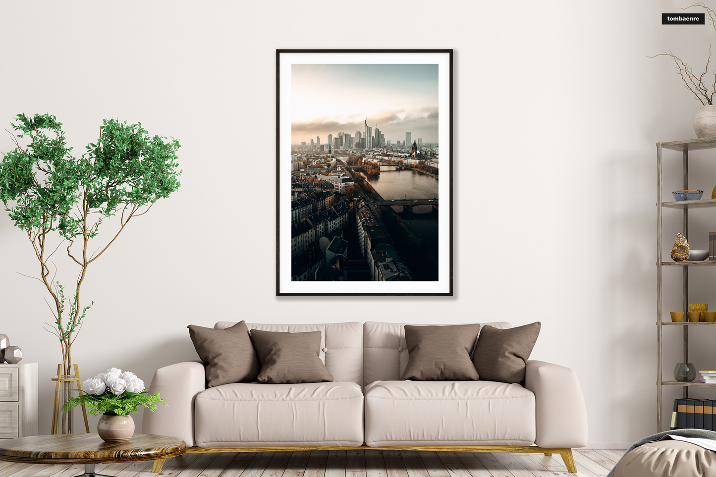 Premium Poster Frankfurt - Frankfurter Skyline