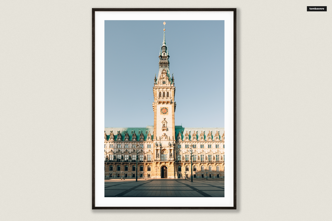 Premium Poster Hamburg - Hamburger Rathaus