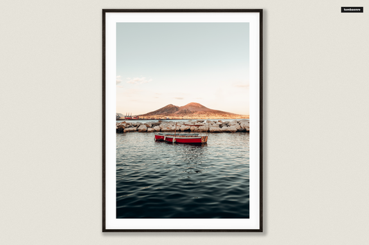 Premium Poster Italy - At the foot of Vesuvius