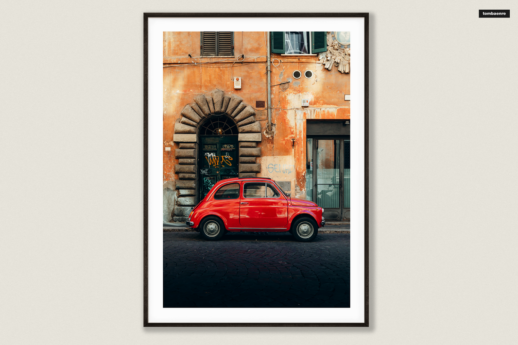 Premium Poster Italien - Fiat 500