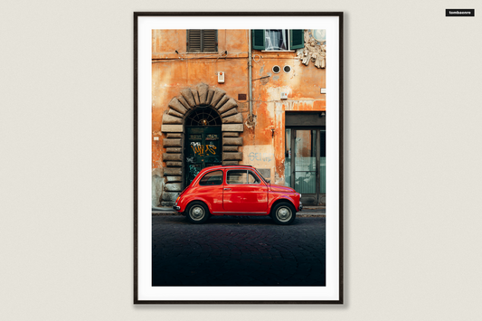 Premium poster Italy - Fiat 500