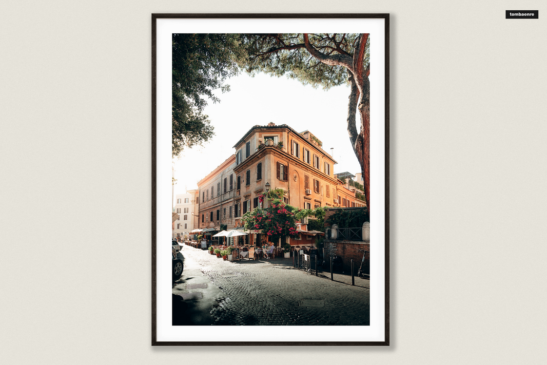 Premium Poster Italien - Gassen von Rom