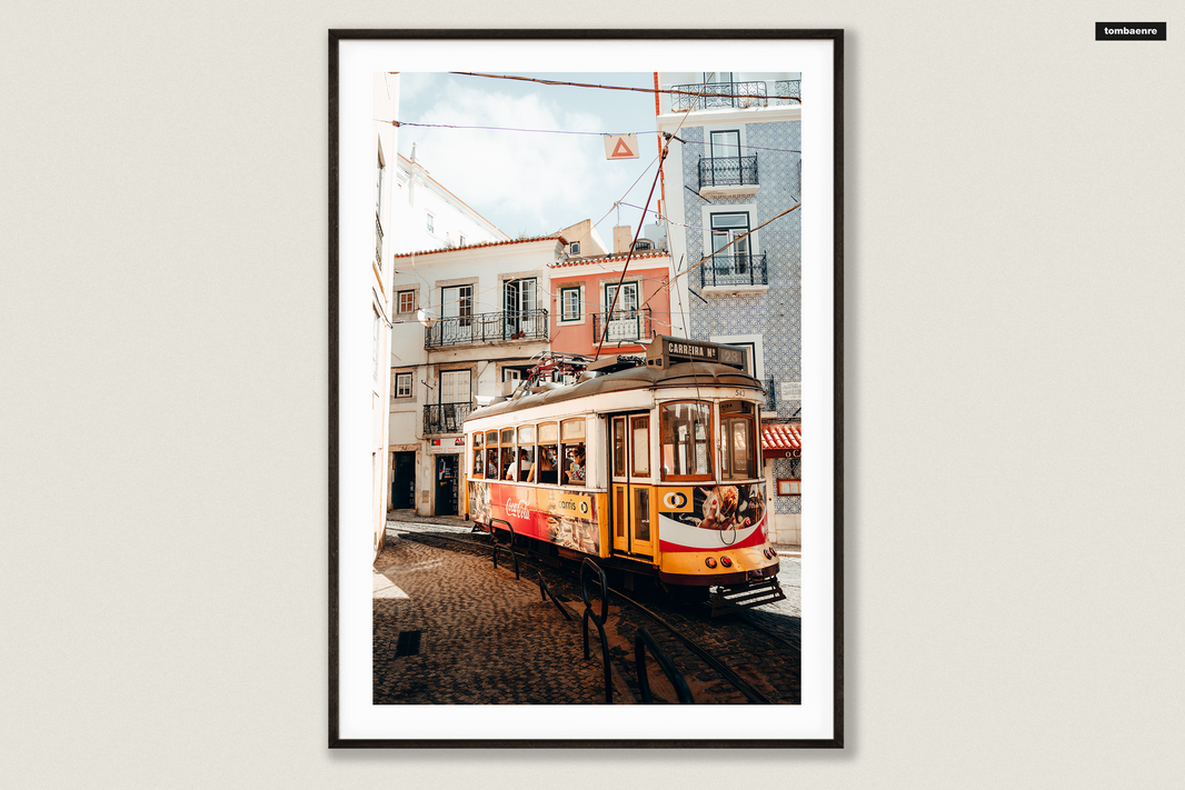 Premium Poster Portugal - Gassen von Lissabon