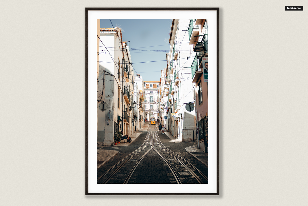 Premium Poster Portugal - Straßen von Lissabon